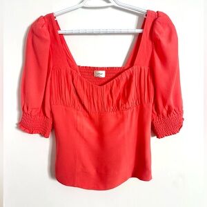 Wilfred Aritzia short-sleeve blouse